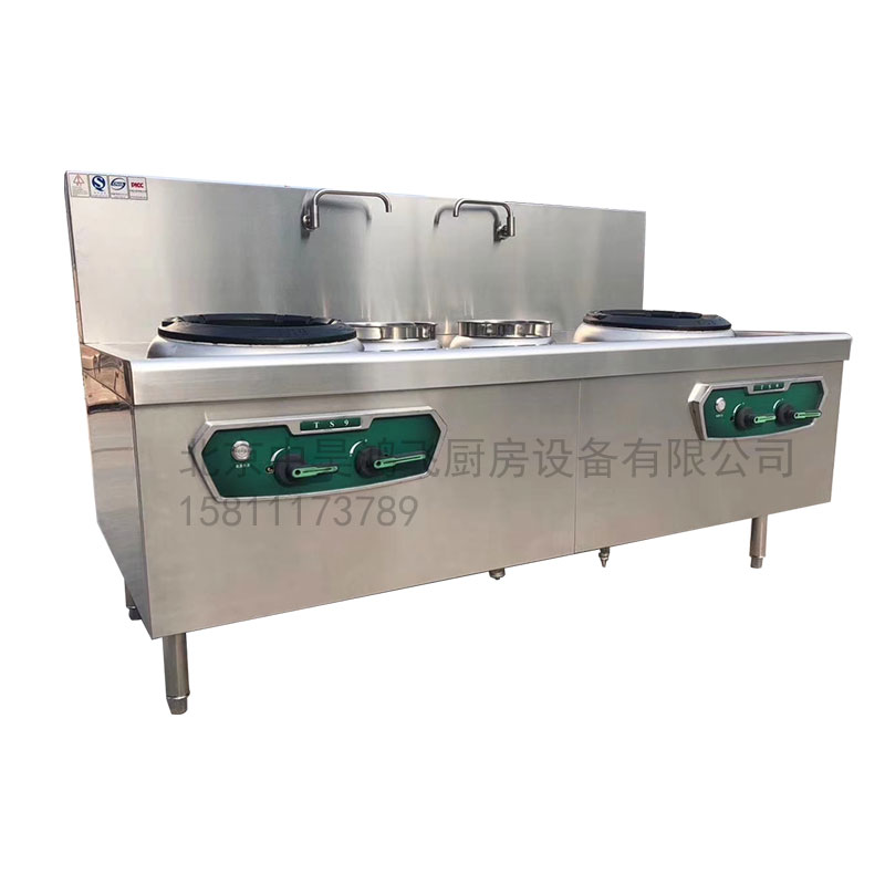 雙炒雙溫灶節能靜音工程灶